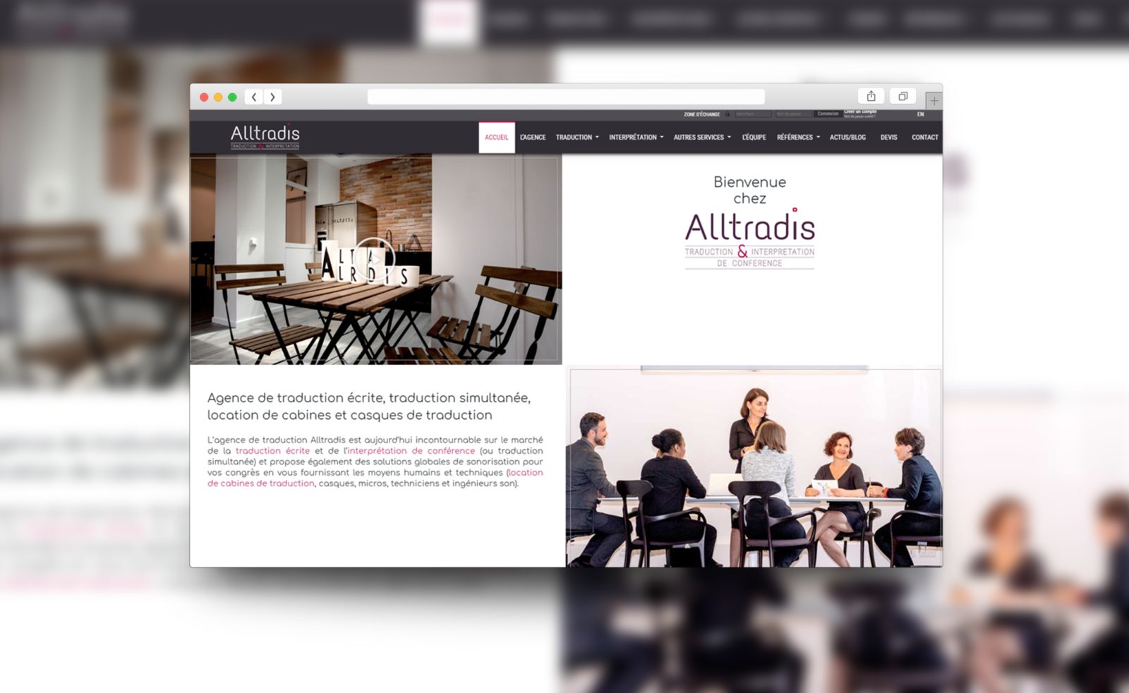 Nouveau site vitrine alltradis