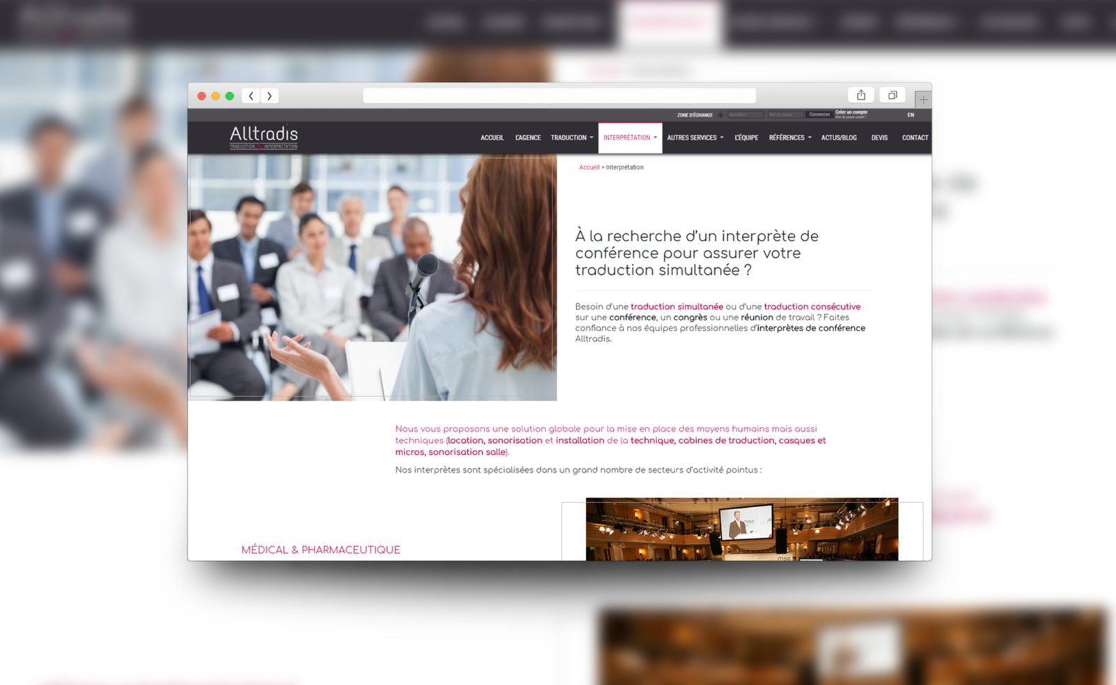 Refonte visuelle et technique site vitrine